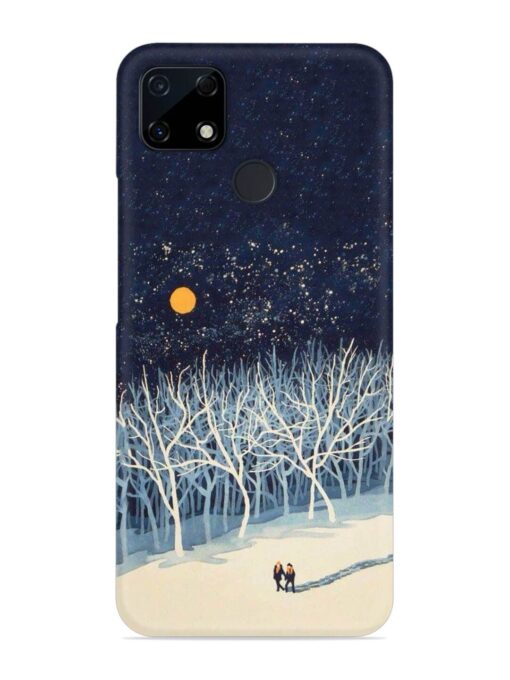 Full Moon Snowshoe Tour Snap Case for Realme Narzo 20 Zapvi