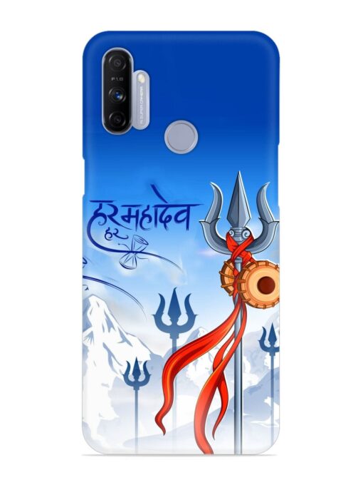 Har Har Mahadev Trishul Snap Case for Realme Narzo 20A Zapvi