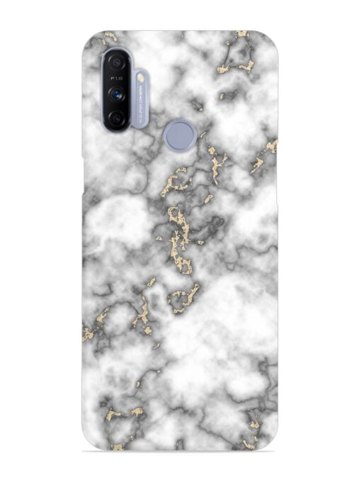 Gray And Gold Marble Snap Case for Realme Narzo 20A Zapvi