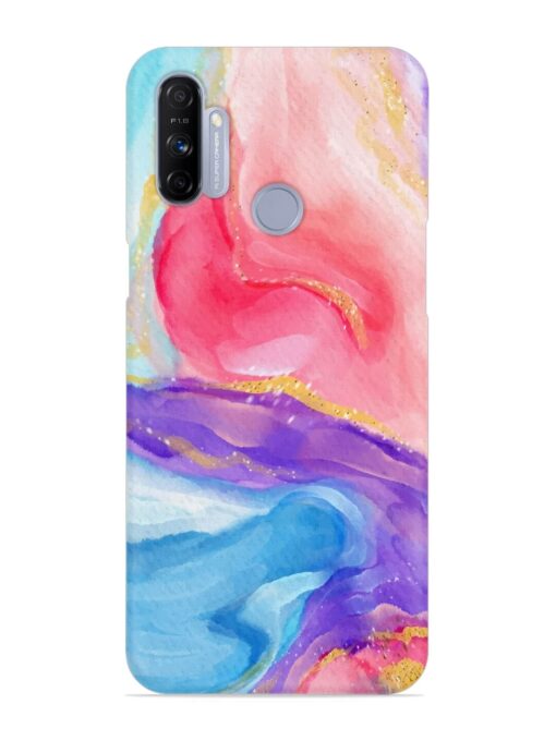 Watercolor Gradient Snap Case for Realme Narzo 20A Zapvi