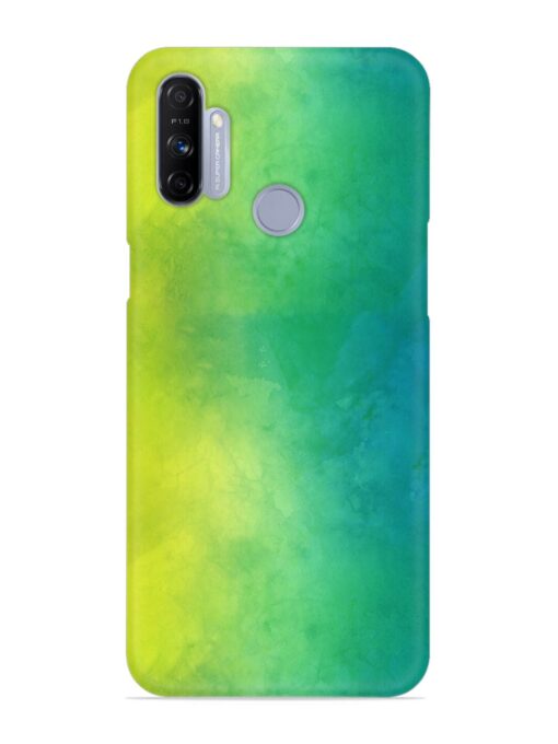 Yellow Green Gradient Snap Case for Realme Narzo 20A Zapvi