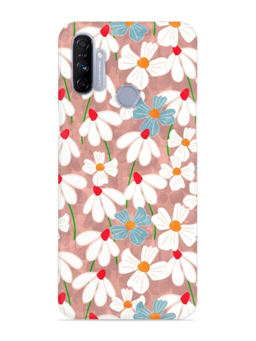 Abstract Petal Flowers Snap Case for Realme Narzo 20A Zapvi