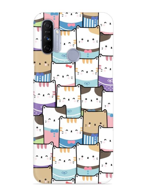 Cute Adorable Cat Snap Case for Realme Narzo 20A Zapvi