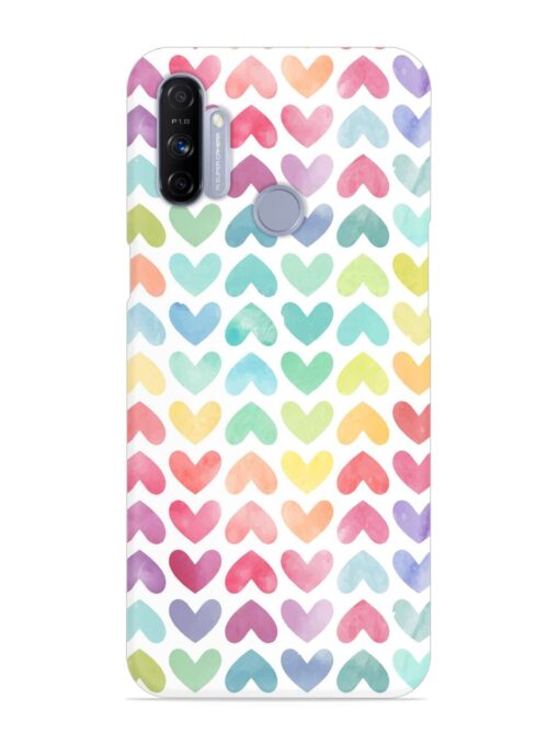 Seamless Colorful Watercolor Snap Case for Realme Narzo 20A Zapvi