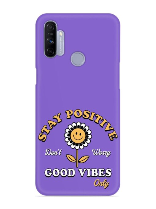 Retro Positive Flower Snap Case for Realme Narzo 20A Zapvi