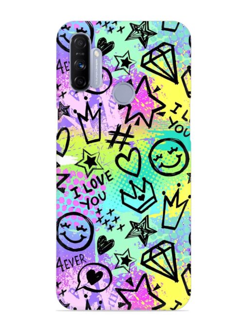 Bright Seamless Pattern Snap Case for Realme Narzo 20A Zapvi