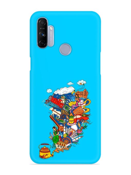 Vector Design Indian Snap Case for Realme Narzo 20A Zapvi