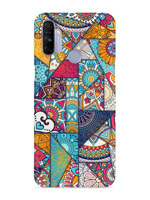 Patchwork Pattern Vintage Snap Case for Realme Narzo 20A Zapvi