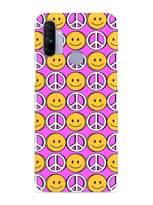 Smiley Face Peace Snap Case for Realme Narzo 20A Zapvi