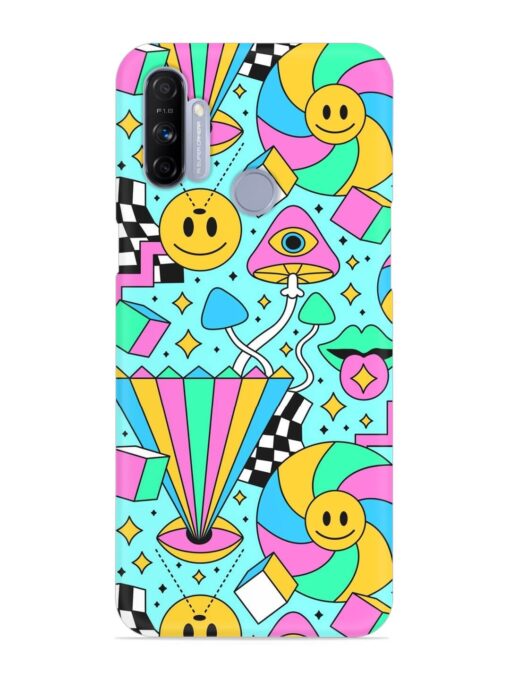 Trippy Rainbow 60S Snap Case for Realme Narzo 20A Zapvi