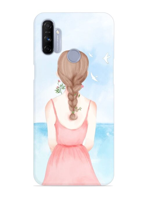 Watercolor Girl Vector Snap Case for Realme Narzo 20A Zapvi