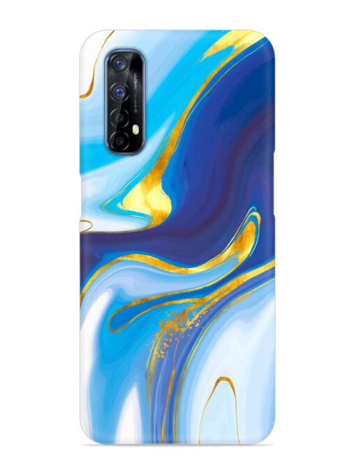 Watercolor Background With Golden Foil Snap Case for Realme Narzo 20 Pro Zapvi