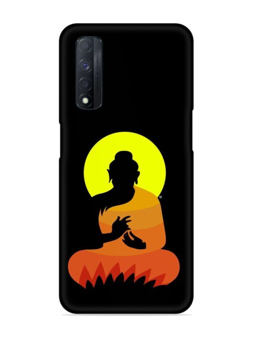 Buddha Art Black Snap Case for Realme Narzo 30 (4G) Zapvi