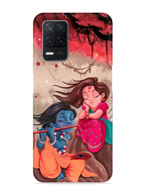 Radhe Krishna Water Art Snap Case for Realme Narzo 30 (5G) Zapvi