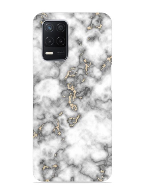 Gray And Gold Marble Snap Case for Realme Narzo 30 (5G) Zapvi