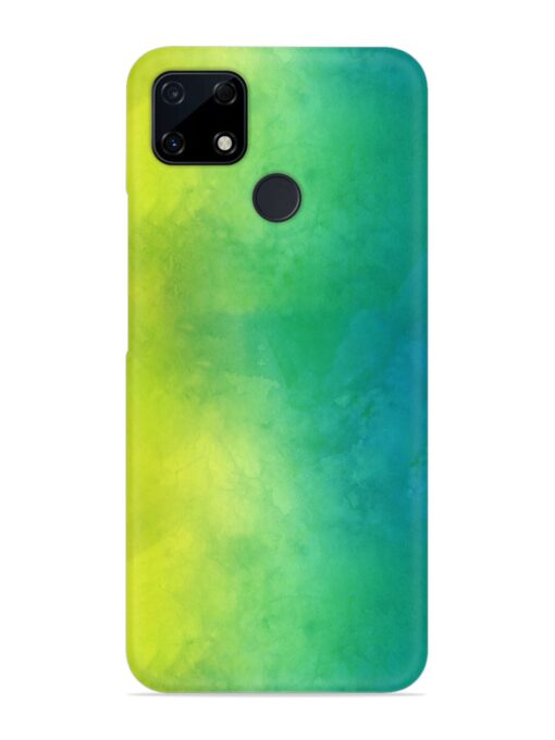 Yellow Green Gradient Snap Case for Realme Narzo 30A Zapvi