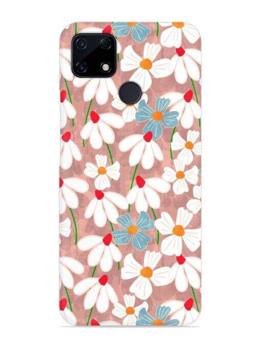 Abstract Petal Flowers Snap Case for Realme Narzo 30A Zapvi