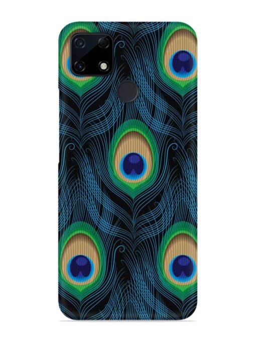 Seamless Pattern Peacock Snap Case for Realme Narzo 30A Zapvi