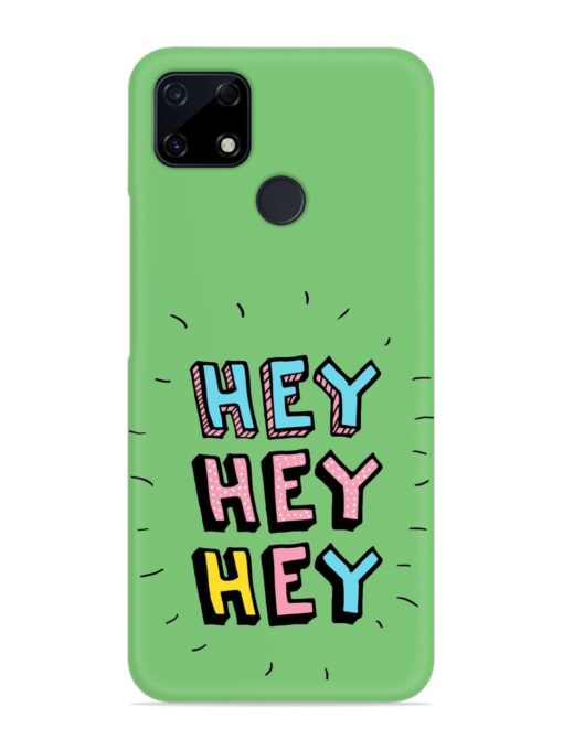 Hey Vector Cartoon Snap Case for Realme Narzo 30A Zapvi