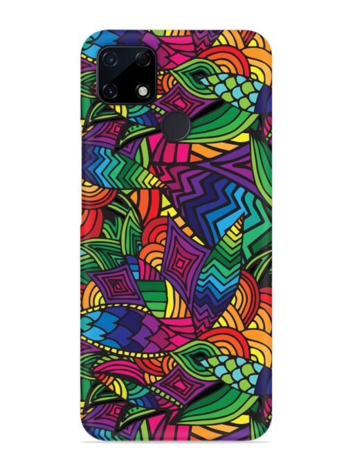 Abstract Multicolor Seamless Snap Case for Realme Narzo 30A Zapvi