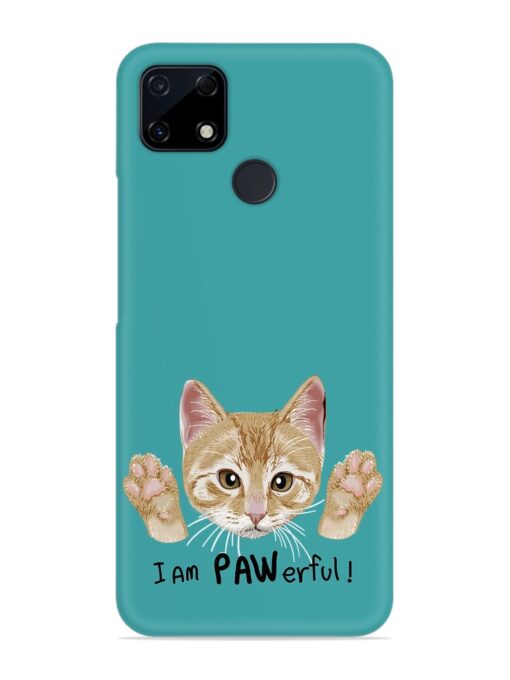 Typography Slogan Cat Snap Case for Realme Narzo 30A Zapvi