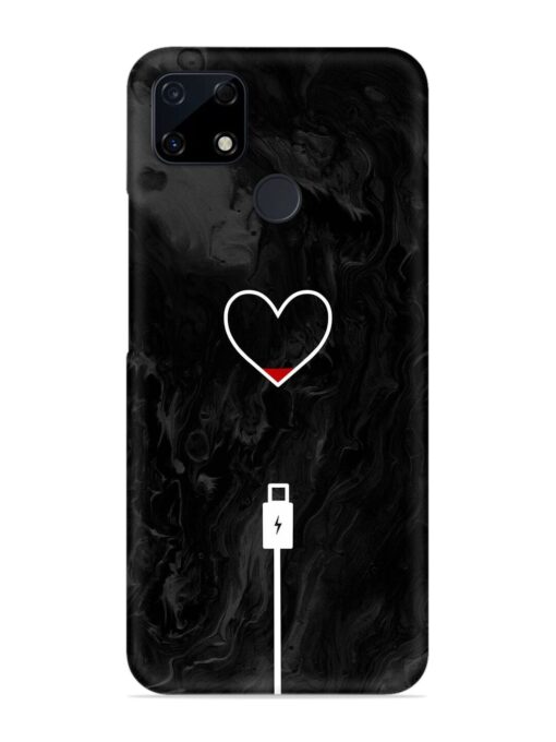 Heart Charging Vector Snap Case for Realme Narzo 30A Zapvi