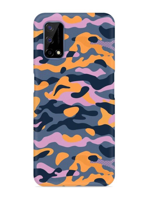 Camouflage Army Military English Orange Art Snap Case for Realme Narzo 30 Pro (5G) Zapvi