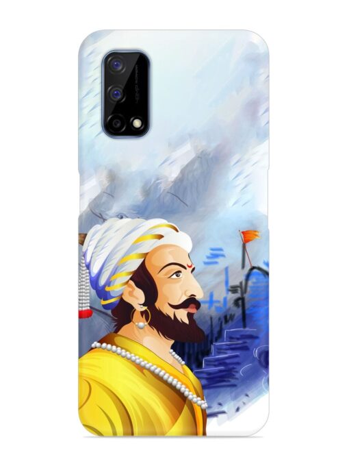 Shivaji Maharaj Color Paint Art Snap Case for Realme Narzo 30 Pro (5G) Zapvi