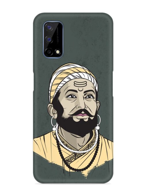 Shivaji Maharaj Vector Art Snap Case for Realme Narzo 30 Pro (5G) Zapvi