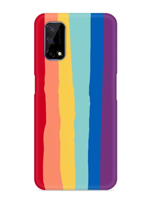 Rainbow Genuine Liquid Snap Case for Realme Narzo 30 Pro (5G) Zapvi