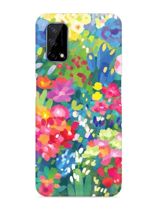 Watercolor Flower Art Snap Case for Realme Narzo 30 Pro (5G) Zapvi