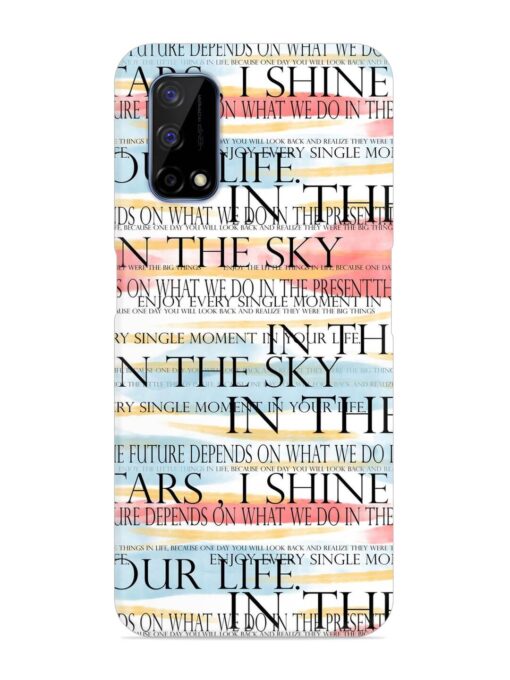 Seamless Slogans Pattern Snap Case for Realme Narzo 30 Pro (5G) Zapvi