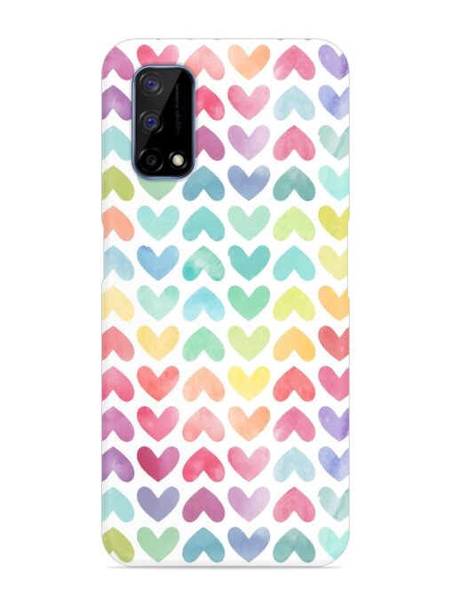 Seamless Colorful Watercolor Snap Case for Realme Narzo 30 Pro (5G) Zapvi