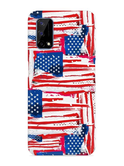 Usa Flag Seamless Snap Case for Realme Narzo 30 Pro (5G) Zapvi