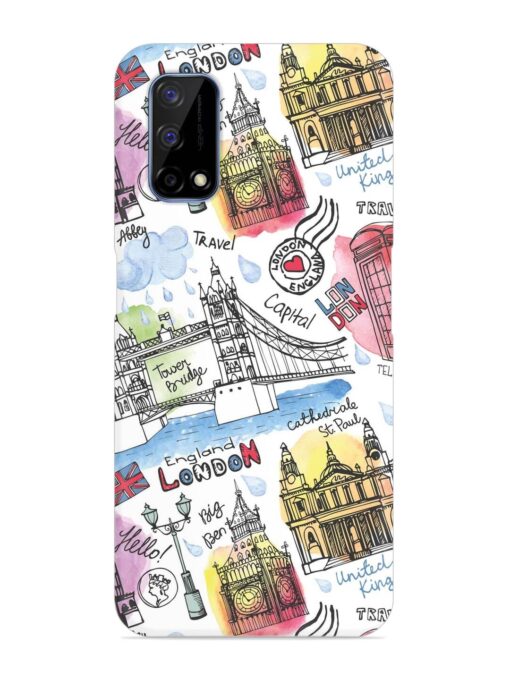 Vector London Landmark Snap Case for Realme Narzo 30 Pro (5G) Zapvi