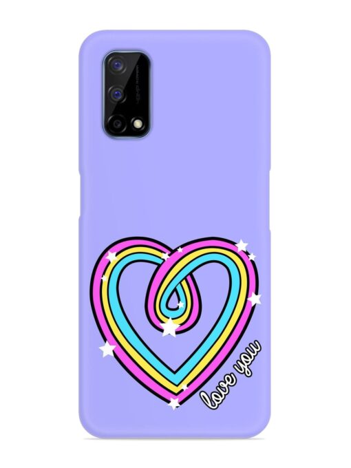 Colorful Rainbow Heart Snap Case for Realme Narzo 30 Pro (5G) Zapvi