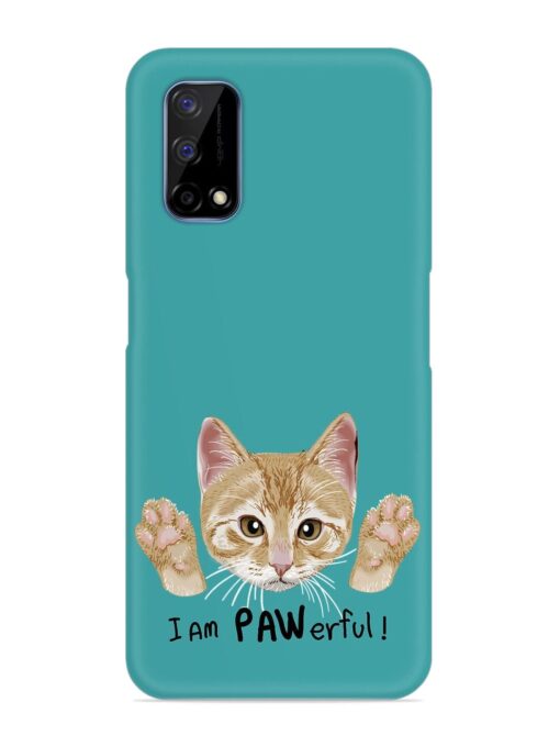 Typography Slogan Cat Snap Case for Realme Narzo 30 Pro (5G) Zapvi