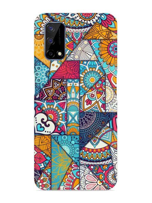 Patchwork Pattern Vintage Snap Case for Realme Narzo 30 Pro (5G) Zapvi