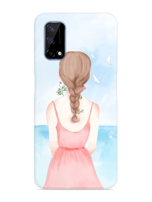 Watercolor Girl Vector Snap Case for Realme Narzo 30 Pro (5G) Zapvi