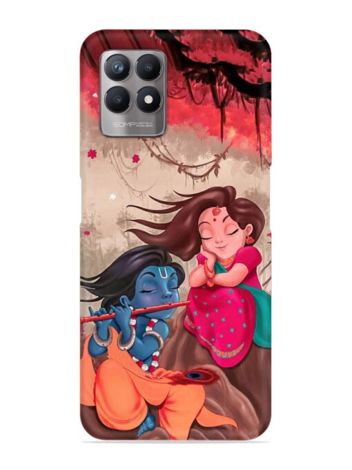 Radhe Krishna Water Art Snap Case for Realme Narzo 50 (4G) Zapvi