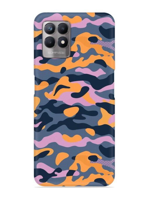 Camouflage Army Military English Orange Art Snap Case for Realme Narzo 50 (4G) Zapvi