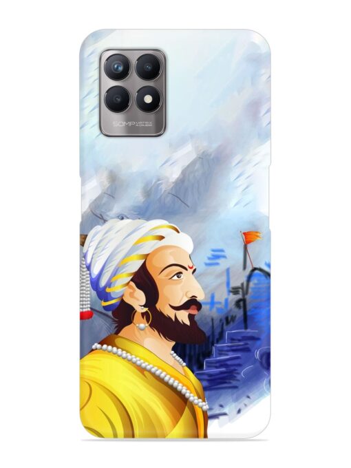 Shivaji Maharaj Color Paint Art Snap Case for Realme Narzo 50 (4G) Zapvi