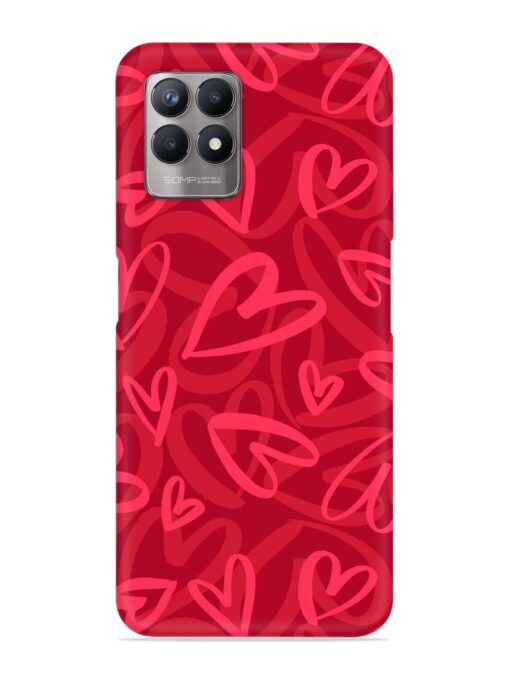 Seamless Romantic Pattern Snap Case for Realme Narzo 50 (4G) Zapvi