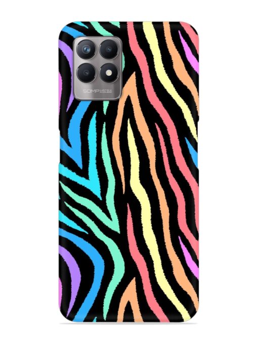 Colorful Abstract Zebra Snap Case for Realme Narzo 50 (4G) Zapvi