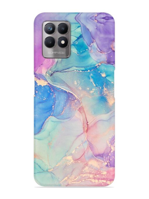 Alcohol Ink Colors Snap Case for Realme Narzo 50 (4G) Zapvi