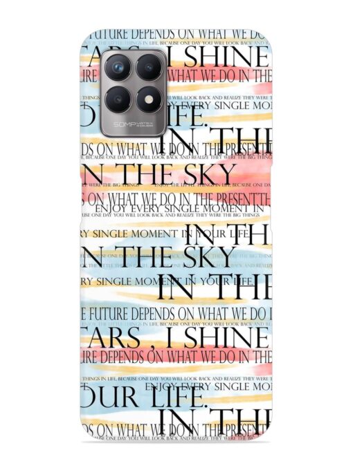 Seamless Slogans Pattern Snap Case for Realme Narzo 50 (4G) Zapvi