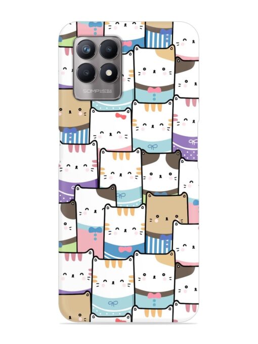 Cute Adorable Cat Snap Case for Realme Narzo 50 (4G) Zapvi