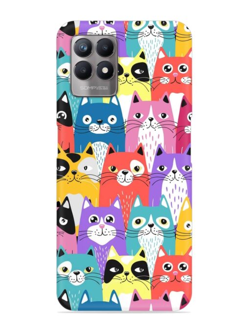 Funny Cartoon Cats Snap Case for Realme Narzo 50 (4G) Zapvi