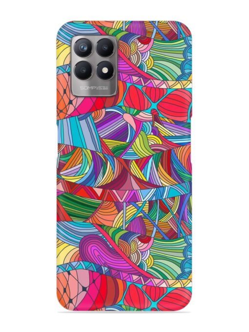 Seamless Patterns Hand Drawn Snap Case for Realme Narzo 50 (4G) Zapvi