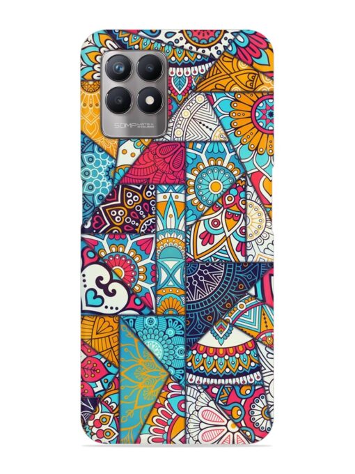 Patchwork Pattern Vintage Snap Case for Realme Narzo 50 (4G) Zapvi